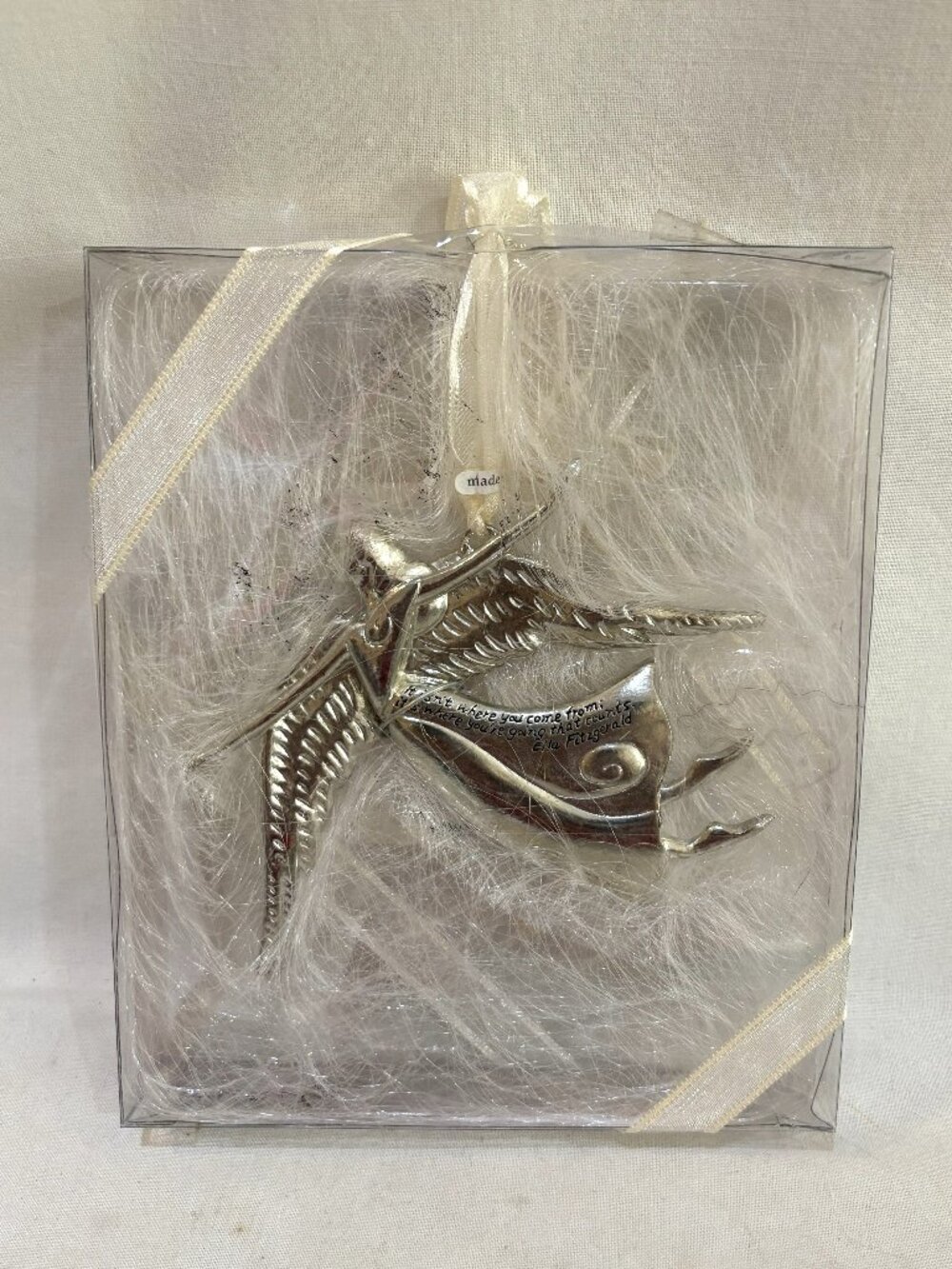 Seasons of Cannon Falls Serenity Angel Ornament Designed by Ella Fitzgerald NIB